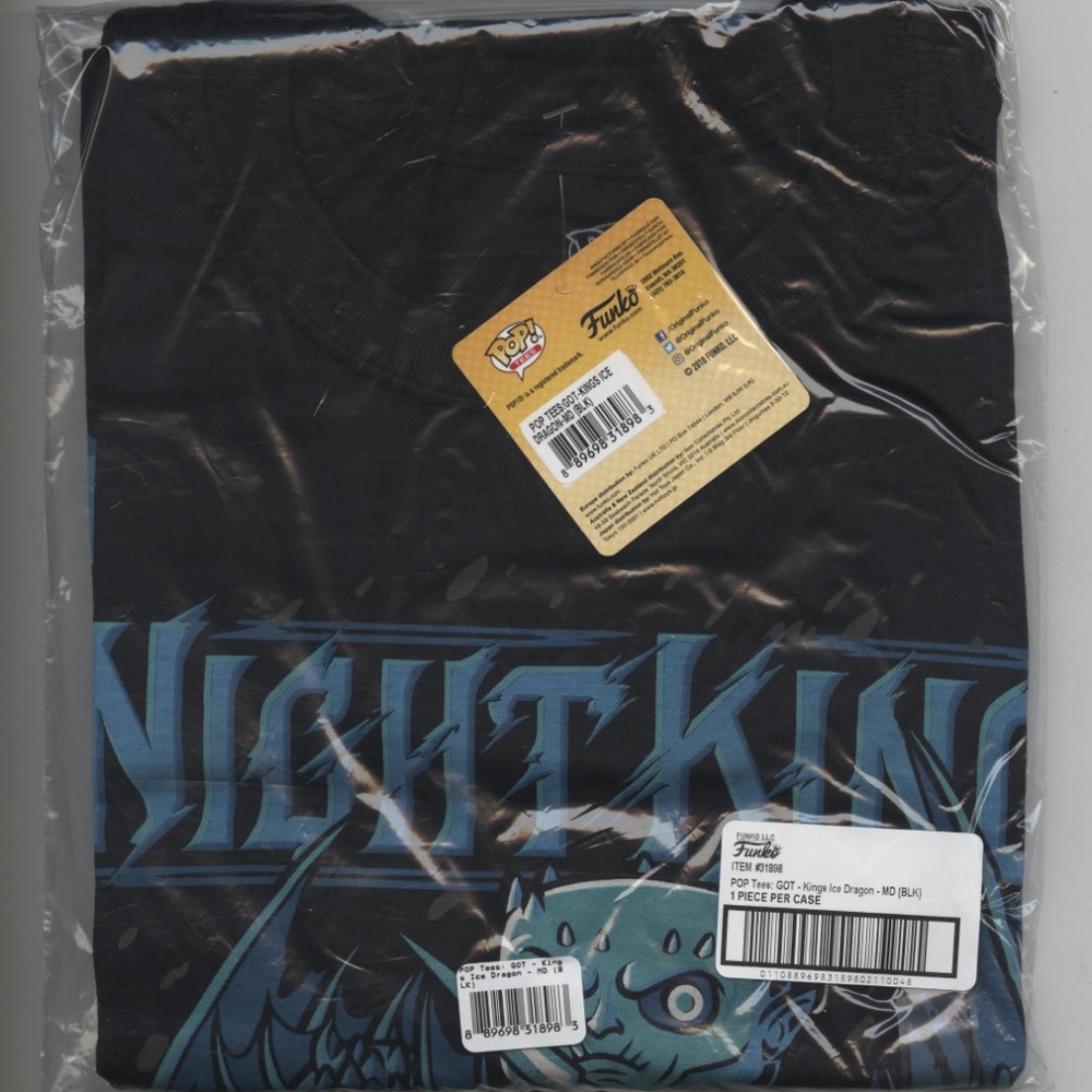 Funko Game of Thrones Kings Ice Dragon Black T-Shi - Picture 4 of 4
